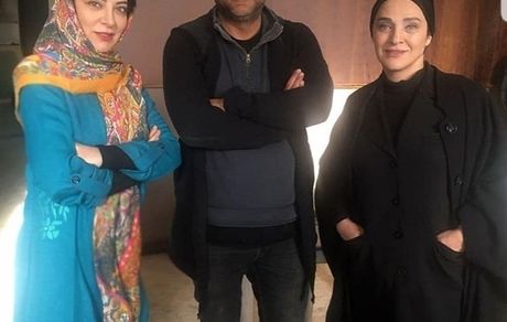 رویا نونهالی و حمیرا ریاضی پشت صحنه بوی باران + عکس