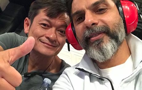 پیمان معادی و دوست خارجی اش + عکس