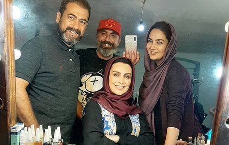  ماه‌چهره خلیلی در اتاق گریم سریال تازه‌اش + عکس