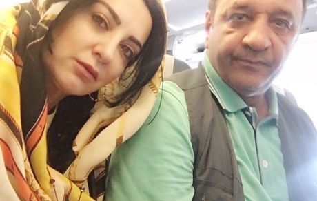 حمیرا ریاضی در کنار همسرش + عکس