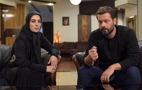 پژمان بازغی و همسرش در سریال مرضیه + عکس