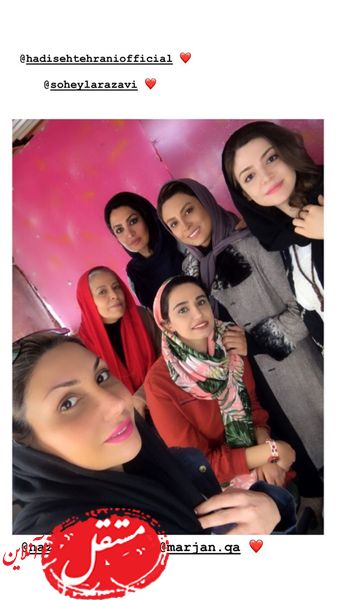 خانم های بازیگر در پشت صحنه سریال معروف + عکس